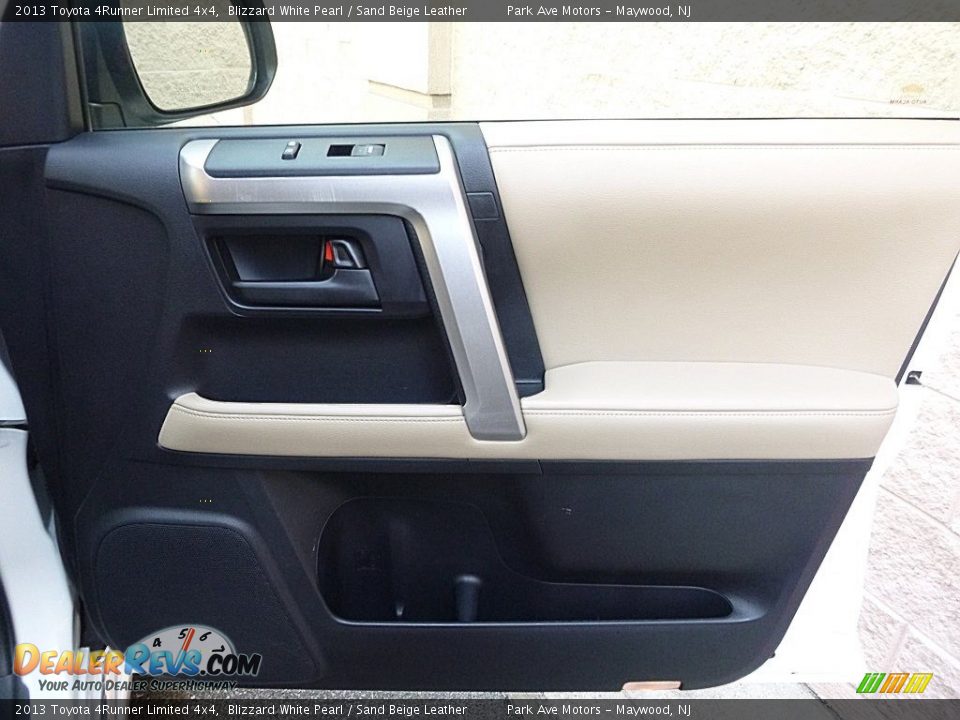 2013 Toyota 4Runner Limited 4x4 Blizzard White Pearl / Sand Beige Leather Photo #19