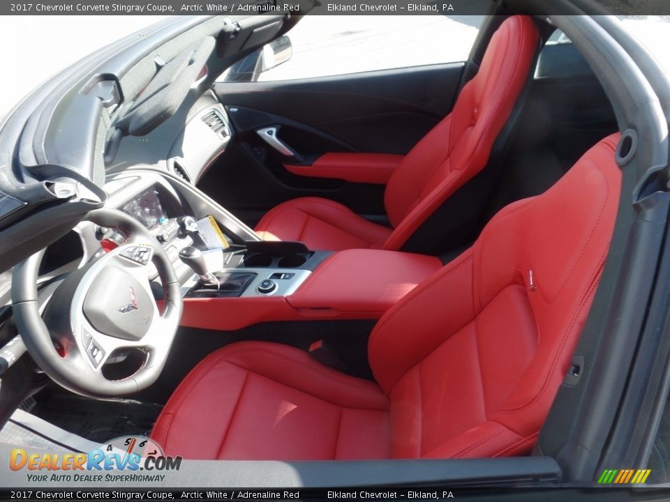 2017 Chevrolet Corvette Stingray Coupe Arctic White / Adrenaline Red Photo #13