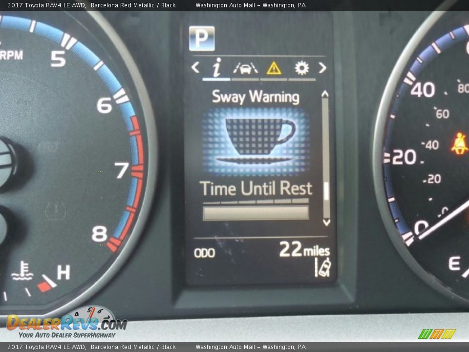 2017 Toyota RAV4 LE AWD Barcelona Red Metallic / Black Photo #28