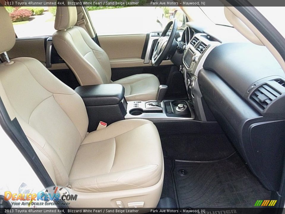 2013 Toyota 4Runner Limited 4x4 Blizzard White Pearl / Sand Beige Leather Photo #21