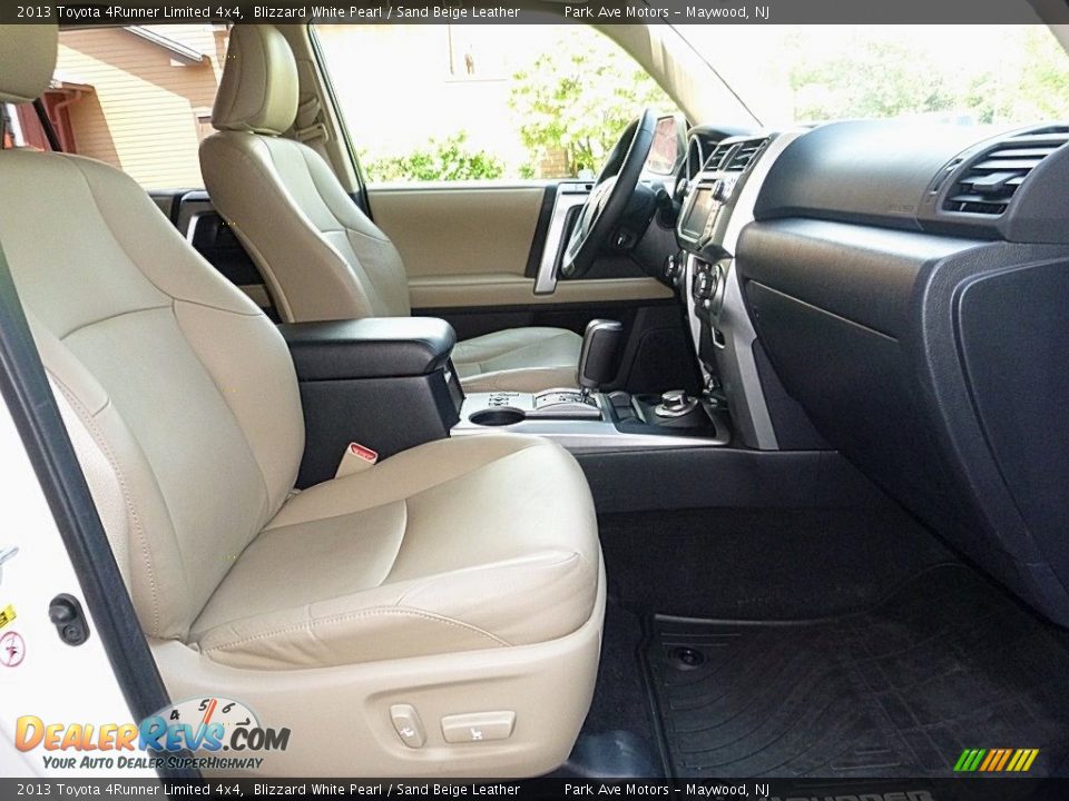 2013 Toyota 4Runner Limited 4x4 Blizzard White Pearl / Sand Beige Leather Photo #22
