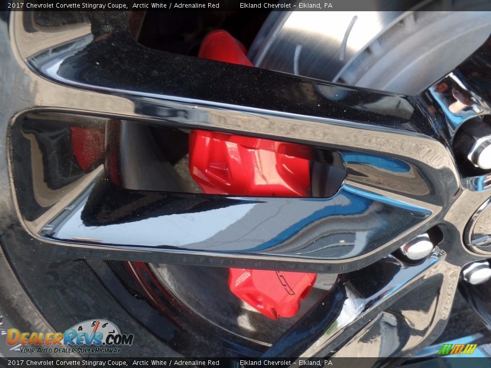 2017 Chevrolet Corvette Stingray Coupe Arctic White / Adrenaline Red Photo #15
