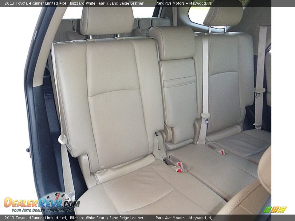 2013 Toyota 4Runner Limited 4x4 Blizzard White Pearl / Sand Beige Leather Photo #24