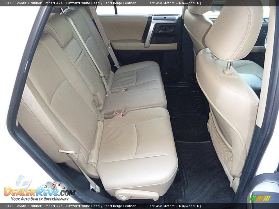 2013 Toyota 4Runner Limited 4x4 Blizzard White Pearl / Sand Beige Leather Photo #25