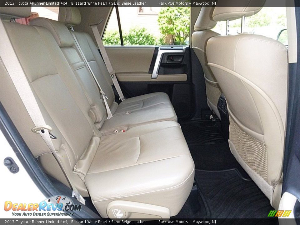 2013 Toyota 4Runner Limited 4x4 Blizzard White Pearl / Sand Beige Leather Photo #26