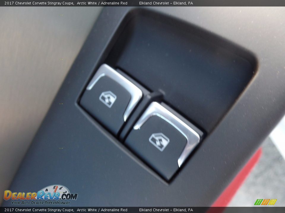 2017 Chevrolet Corvette Stingray Coupe Arctic White / Adrenaline Red Photo #18