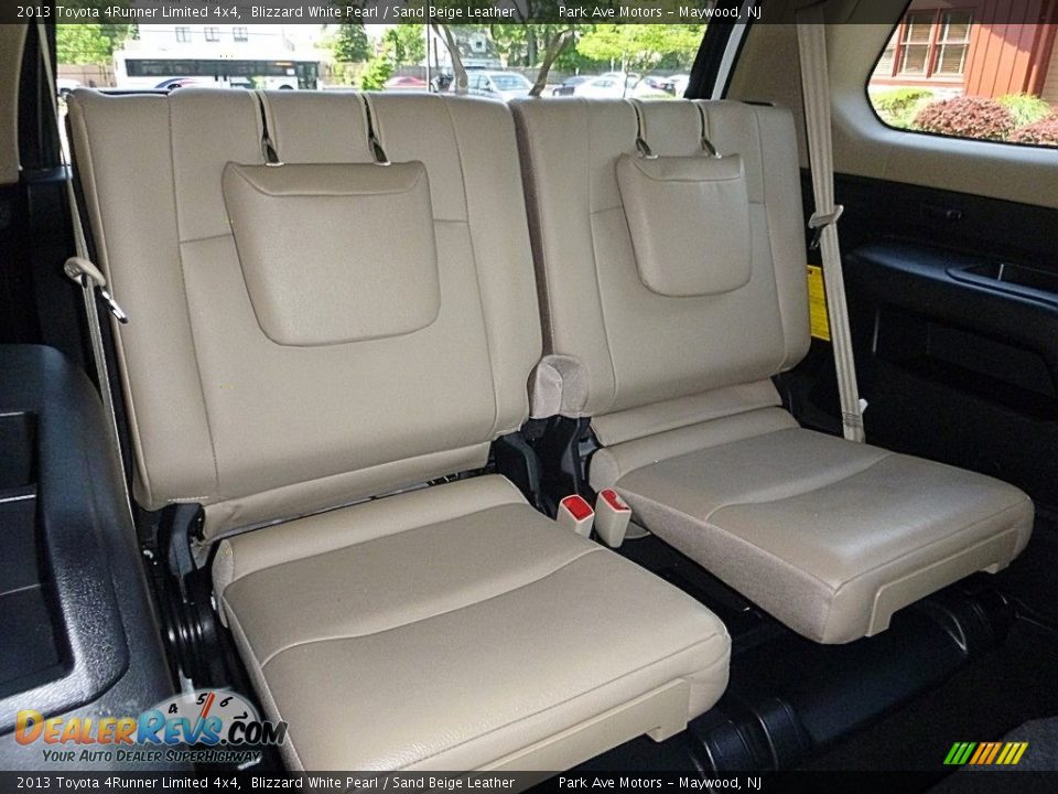 2013 Toyota 4Runner Limited 4x4 Blizzard White Pearl / Sand Beige Leather Photo #27