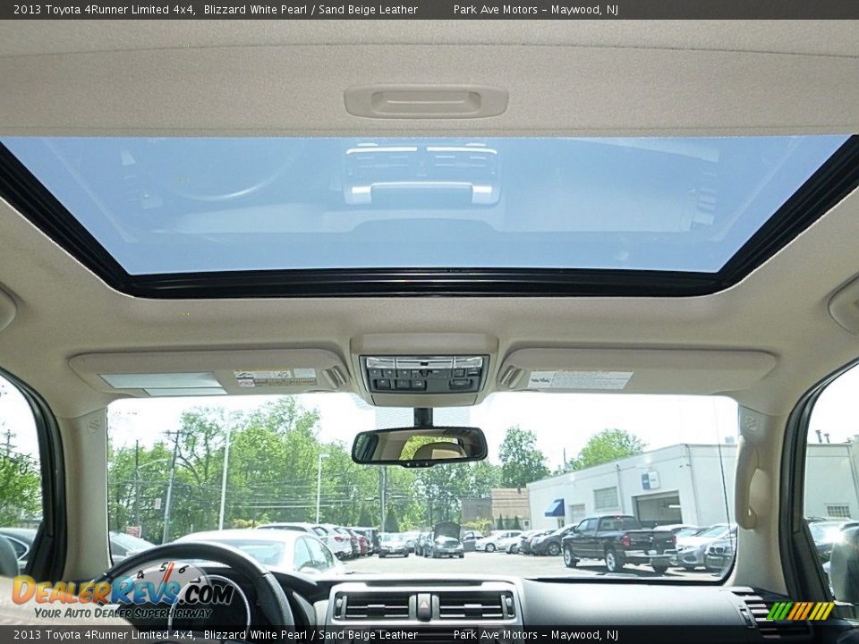 2013 Toyota 4Runner Limited 4x4 Blizzard White Pearl / Sand Beige Leather Photo #28