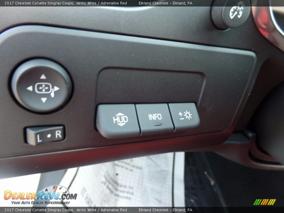 2017 Chevrolet Corvette Stingray Coupe Arctic White / Adrenaline Red Photo #20