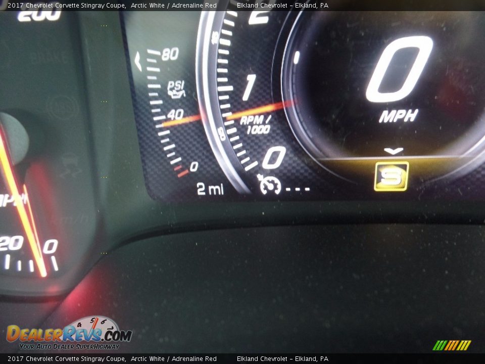 2017 Chevrolet Corvette Stingray Coupe Arctic White / Adrenaline Red Photo #22
