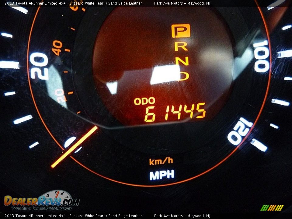 2013 Toyota 4Runner Limited 4x4 Blizzard White Pearl / Sand Beige Leather Photo #32