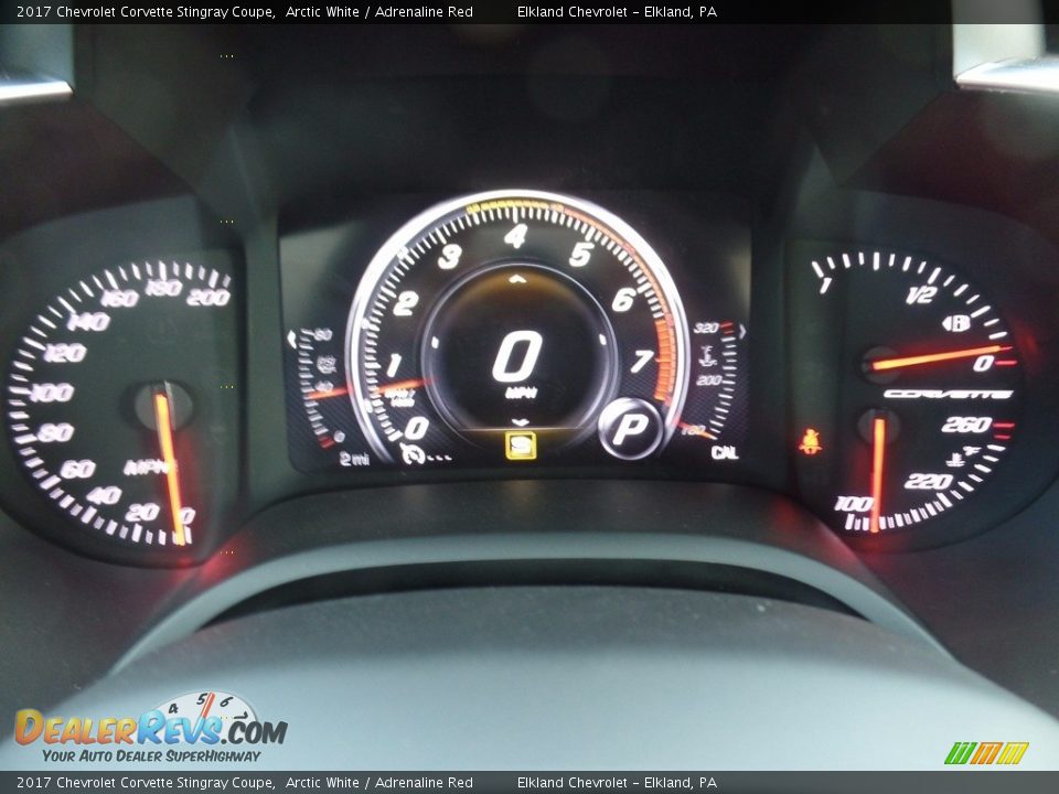 2017 Chevrolet Corvette Stingray Coupe Arctic White / Adrenaline Red Photo #23
