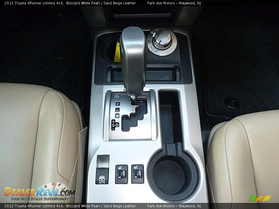 2013 Toyota 4Runner Limited 4x4 Blizzard White Pearl / Sand Beige Leather Photo #36