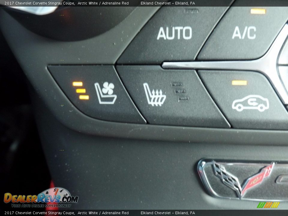 2017 Chevrolet Corvette Stingray Coupe Arctic White / Adrenaline Red Photo #33