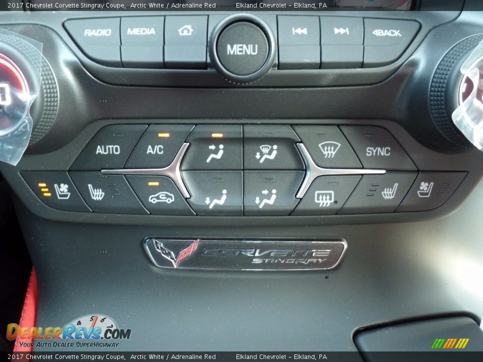 2017 Chevrolet Corvette Stingray Coupe Arctic White / Adrenaline Red Photo #34