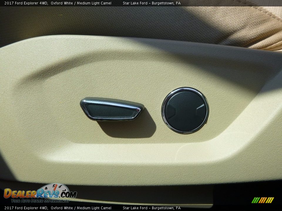 2017 Ford Explorer 4WD Oxford White / Medium Light Camel Photo #15