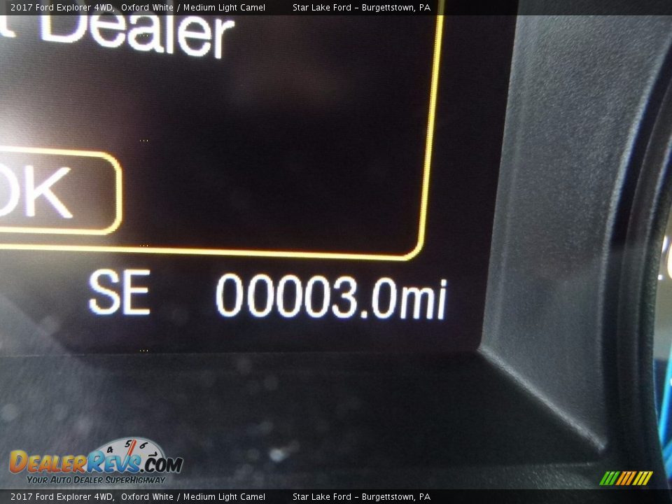 2017 Ford Explorer 4WD Oxford White / Medium Light Camel Photo #20