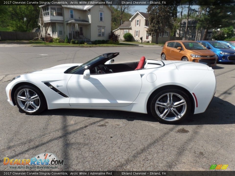 2017 Chevrolet Corvette Stingray Convertible Arctic White / Adrenaline Red Photo #5