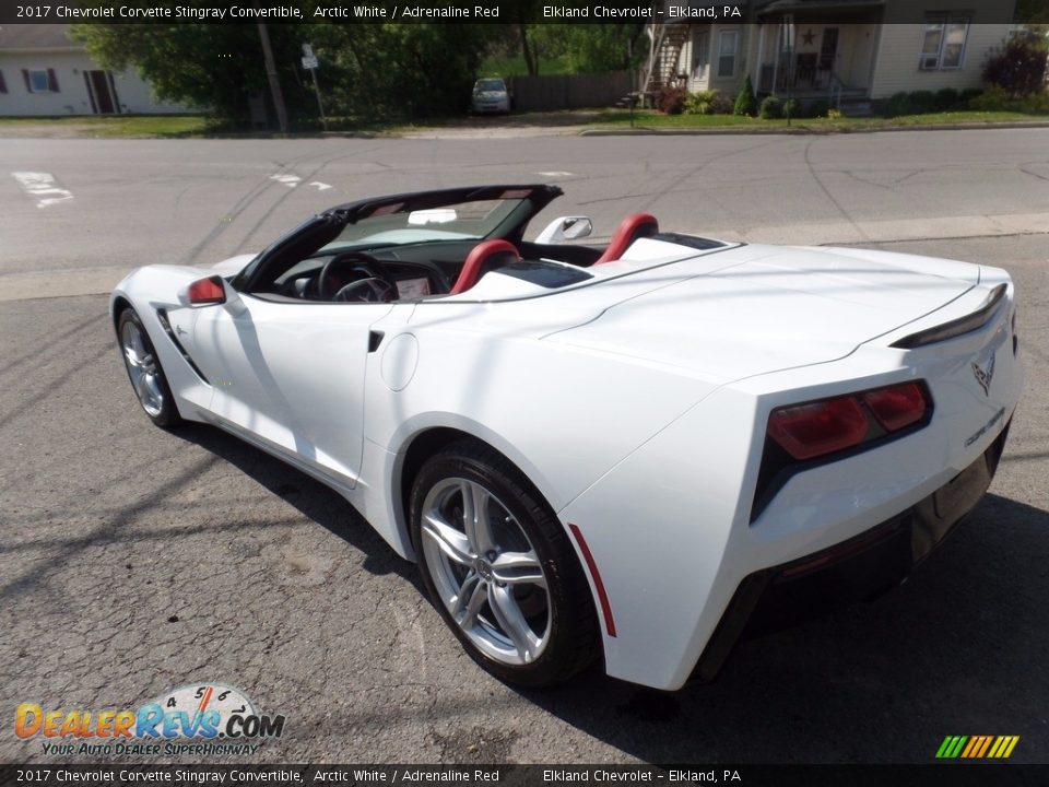 2017 Chevrolet Corvette Stingray Convertible Arctic White / Adrenaline Red Photo #7