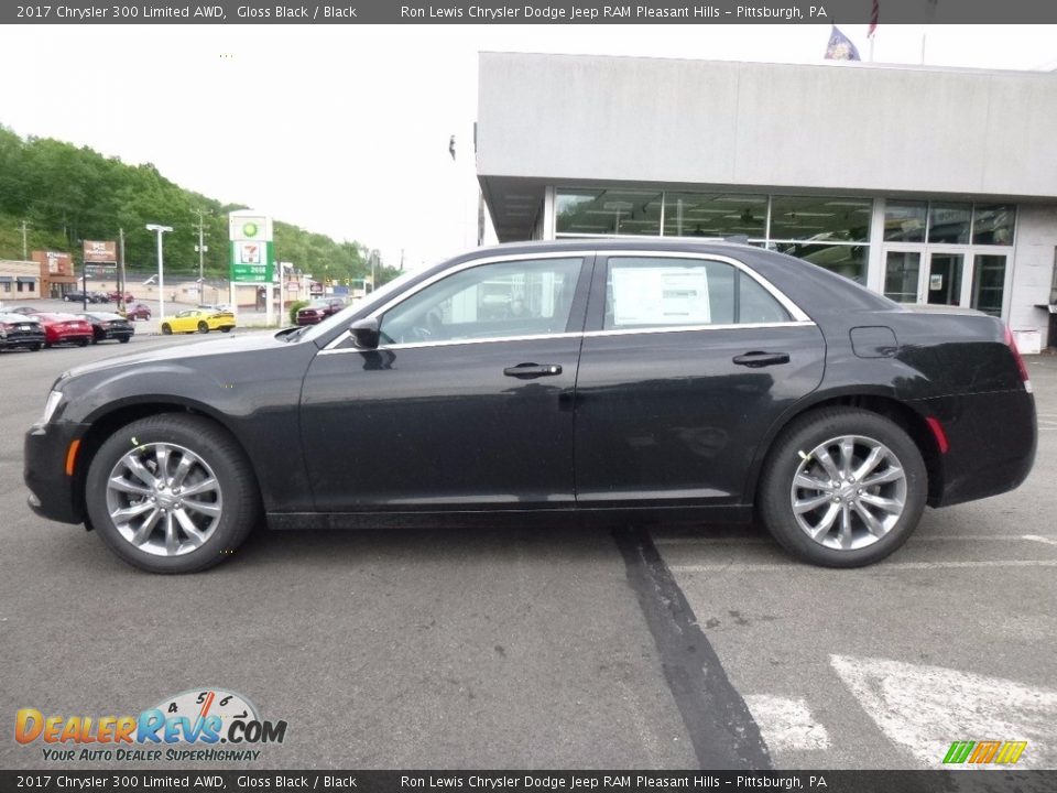 2017 Chrysler 300 Limited AWD Gloss Black / Black Photo #2