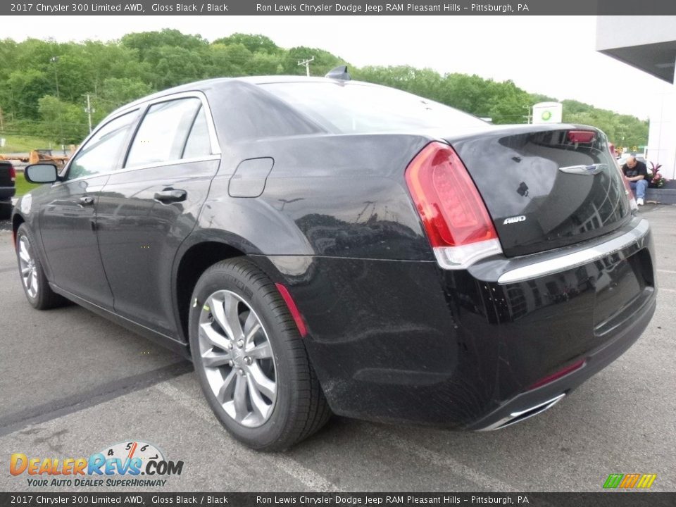 2017 Chrysler 300 Limited AWD Gloss Black / Black Photo #3