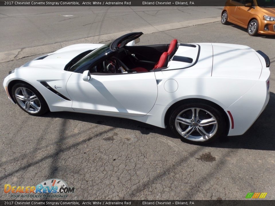 2017 Chevrolet Corvette Stingray Convertible Arctic White / Adrenaline Red Photo #13