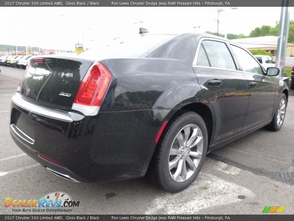 2017 Chrysler 300 Limited AWD Gloss Black / Black Photo #6