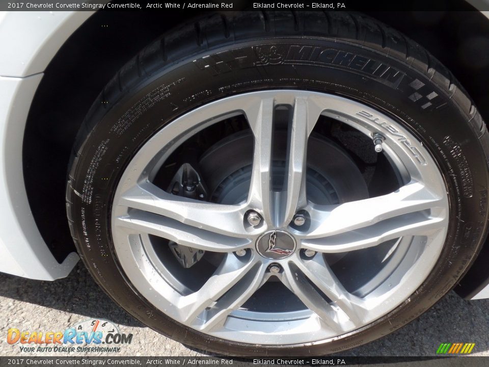 2017 Chevrolet Corvette Stingray Convertible Arctic White / Adrenaline Red Photo #19