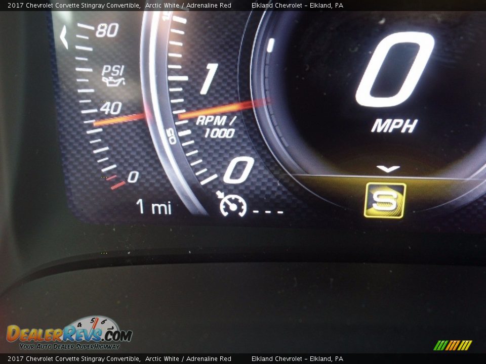 2017 Chevrolet Corvette Stingray Convertible Arctic White / Adrenaline Red Photo #21