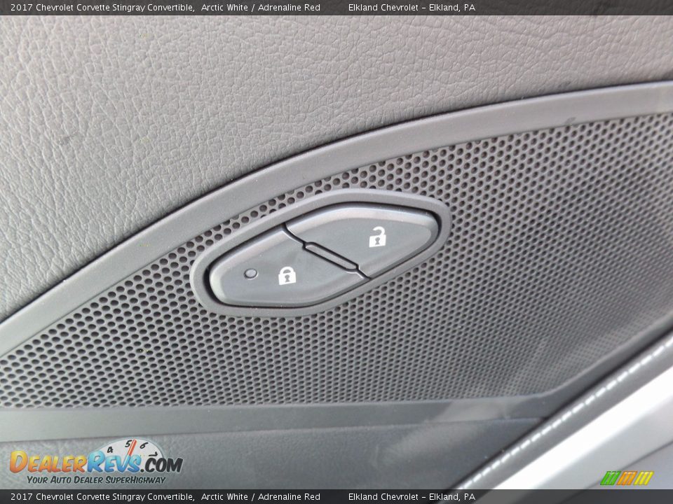 2017 Chevrolet Corvette Stingray Convertible Arctic White / Adrenaline Red Photo #22