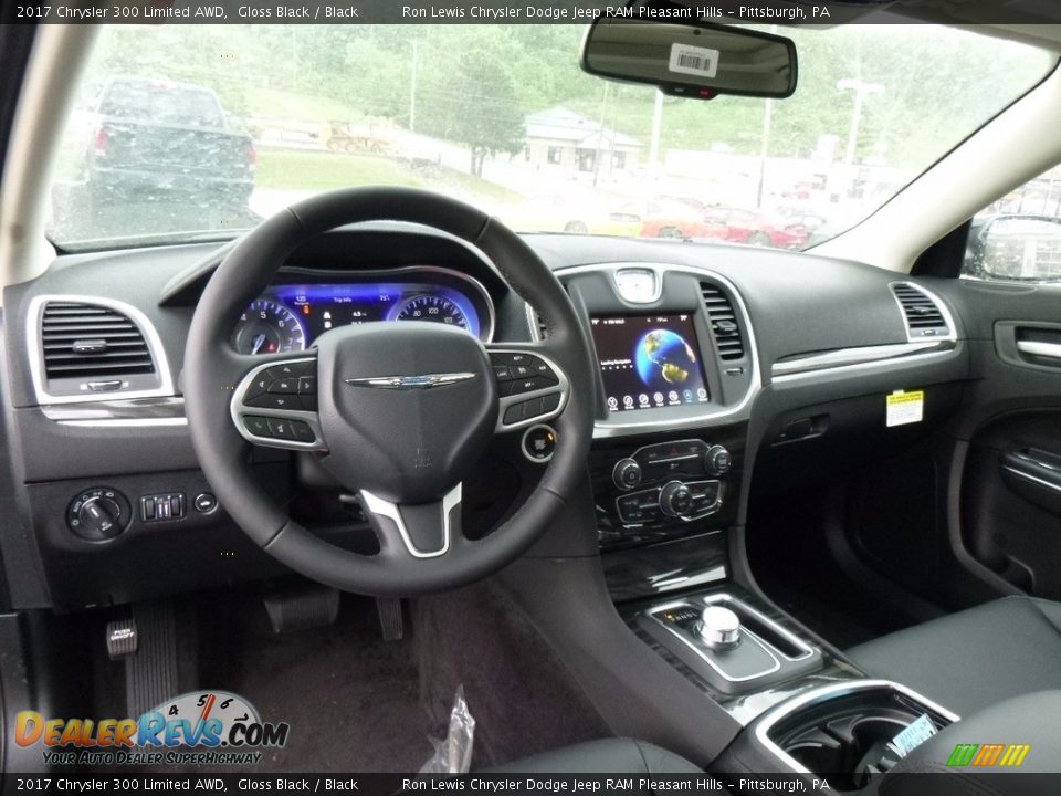 2017 Chrysler 300 Limited AWD Gloss Black / Black Photo #13
