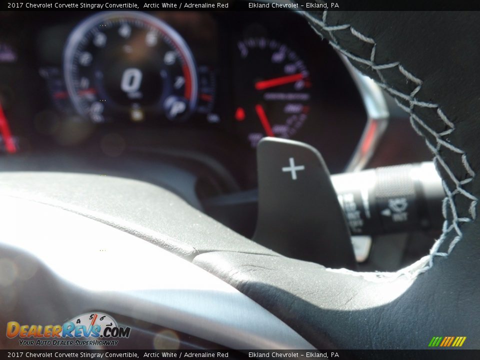 2017 Chevrolet Corvette Stingray Convertible Arctic White / Adrenaline Red Photo #26