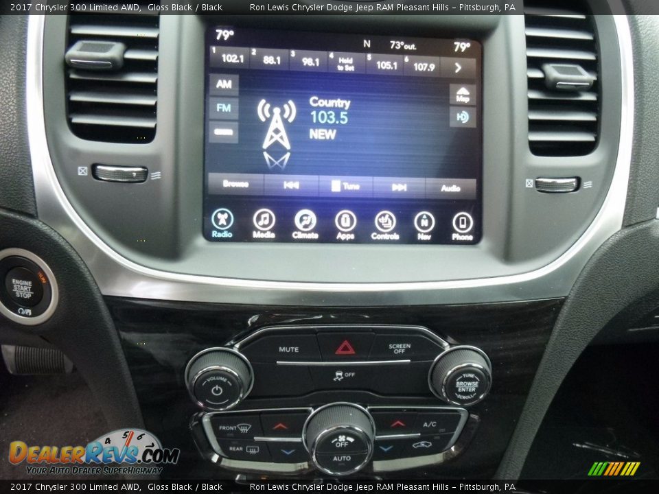 2017 Chrysler 300 Limited AWD Gloss Black / Black Photo #19