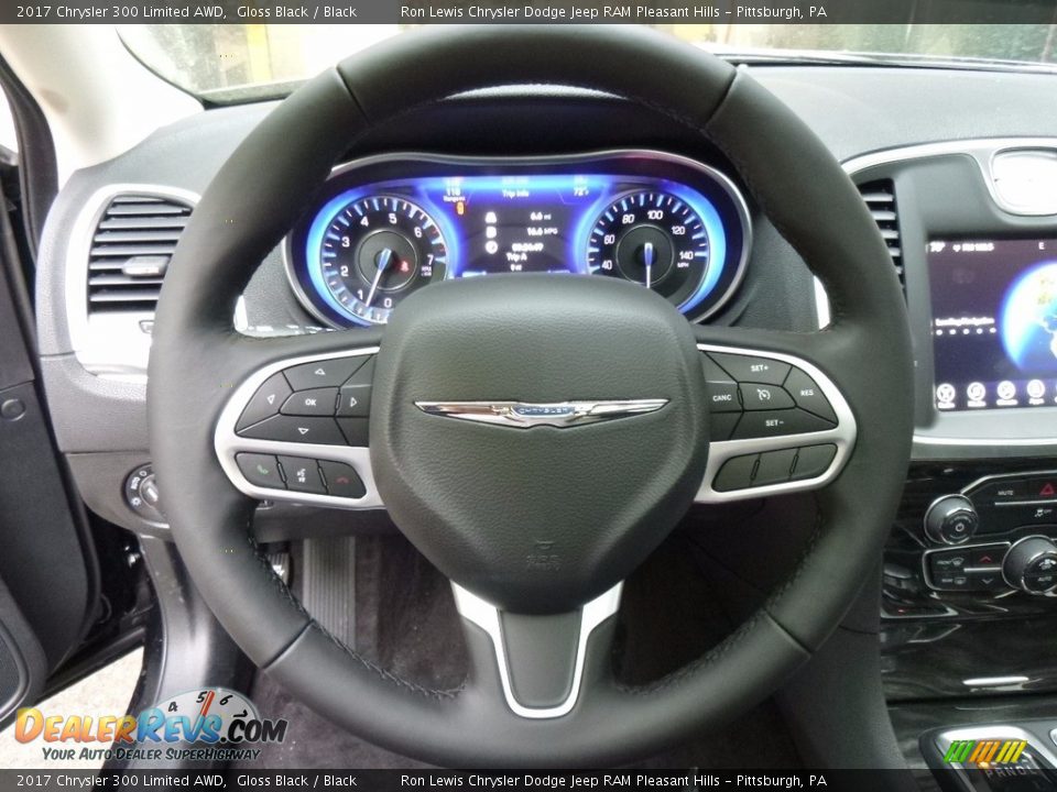 2017 Chrysler 300 Limited AWD Gloss Black / Black Photo #20