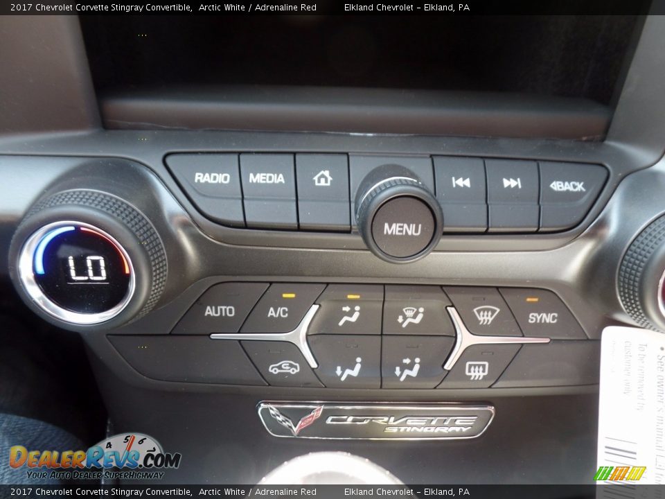 2017 Chevrolet Corvette Stingray Convertible Arctic White / Adrenaline Red Photo #31