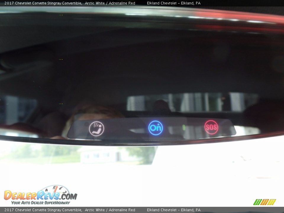 2017 Chevrolet Corvette Stingray Convertible Arctic White / Adrenaline Red Photo #33