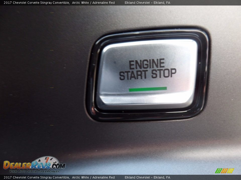 2017 Chevrolet Corvette Stingray Convertible Arctic White / Adrenaline Red Photo #35