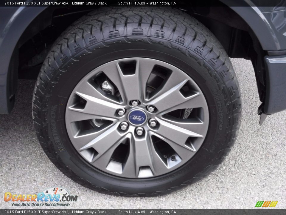 2016 Ford F150 XLT SuperCrew 4x4 Lithium Gray / Black Photo #15