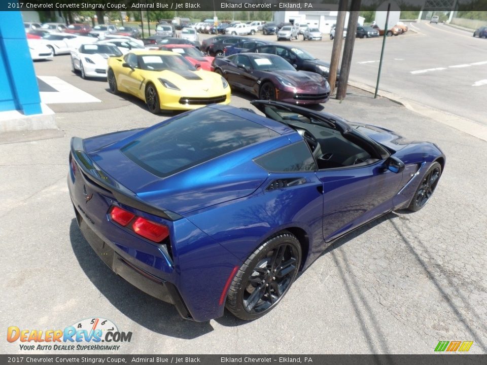 2017 Chevrolet Corvette Stingray Coupe Admiral Blue / Jet Black Photo #3