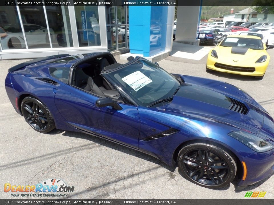 2017 Chevrolet Corvette Stingray Coupe Admiral Blue / Jet Black Photo #4