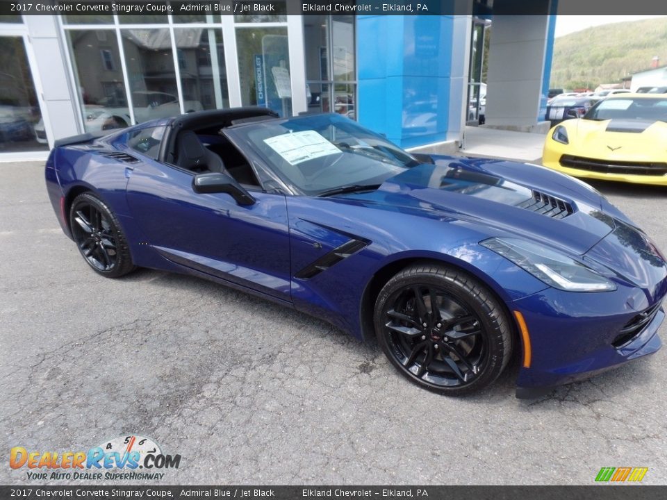 2017 Chevrolet Corvette Stingray Coupe Admiral Blue / Jet Black Photo #6