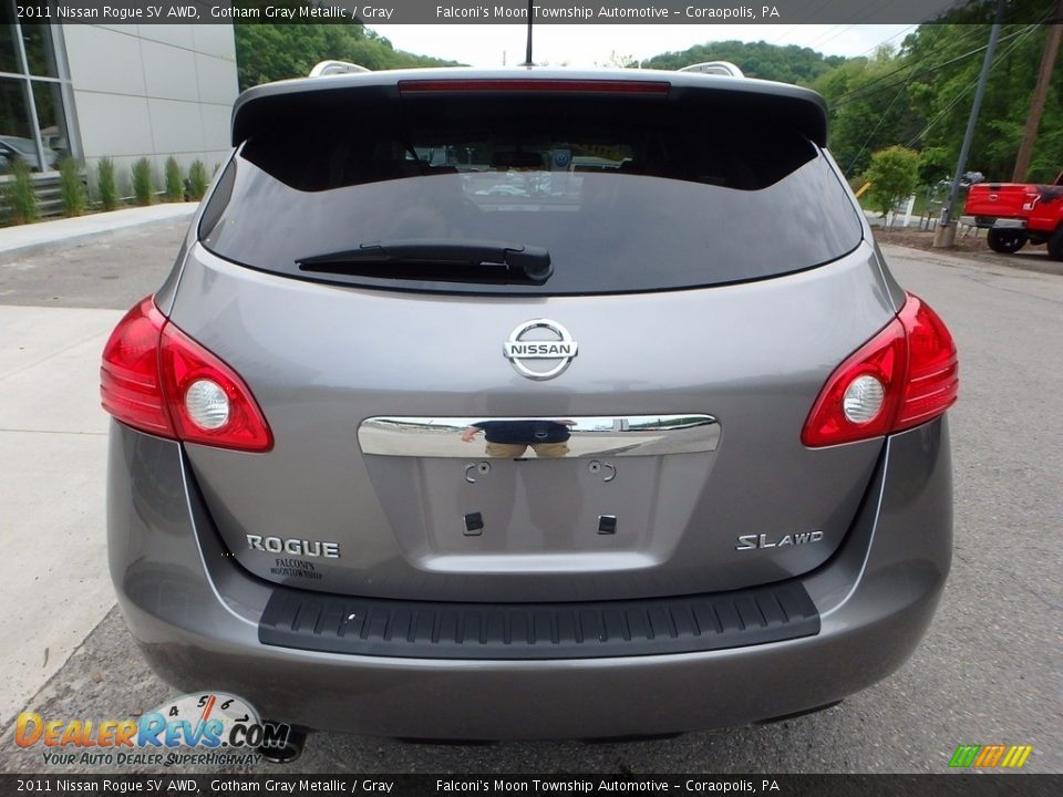 2011 Nissan Rogue SV AWD Gotham Gray Metallic / Gray Photo #3