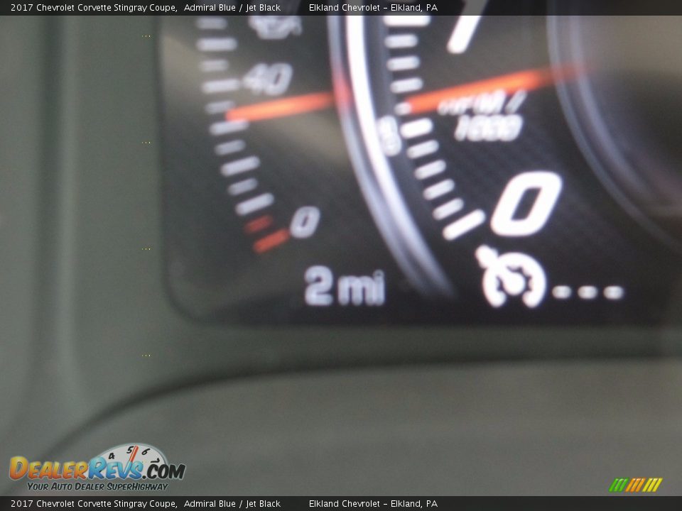 2017 Chevrolet Corvette Stingray Coupe Admiral Blue / Jet Black Photo #25