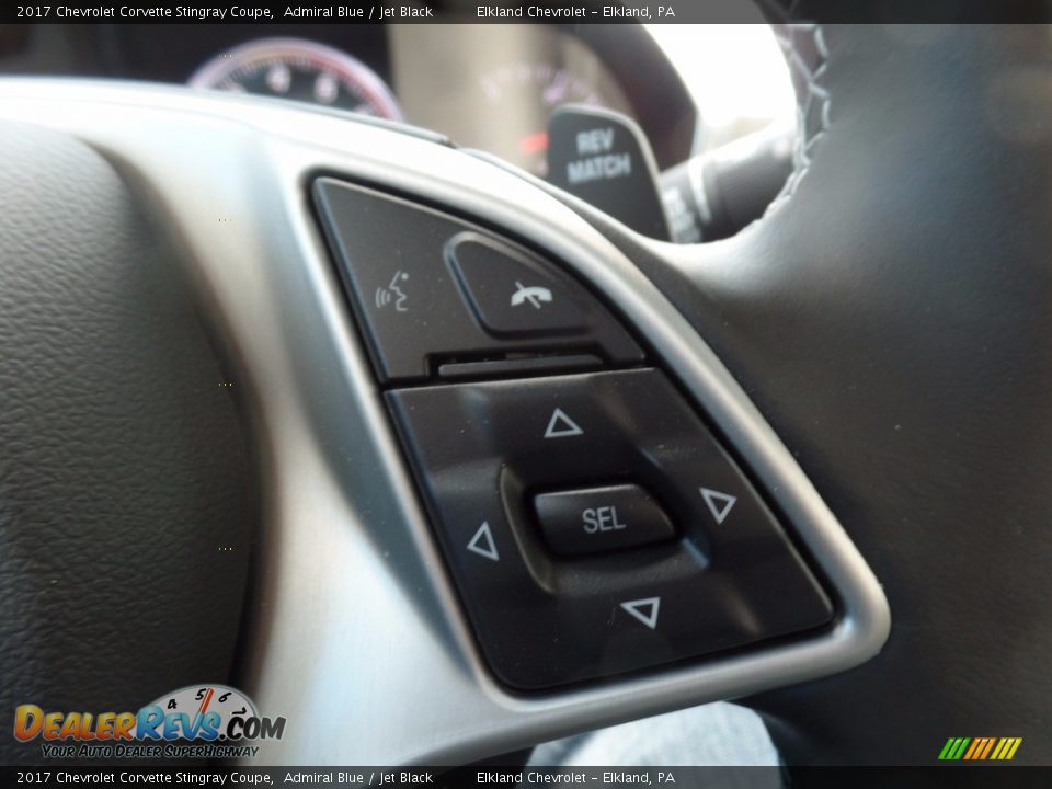 2017 Chevrolet Corvette Stingray Coupe Admiral Blue / Jet Black Photo #27