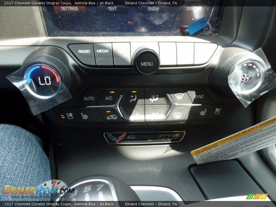 2017 Chevrolet Corvette Stingray Coupe Admiral Blue / Jet Black Photo #32