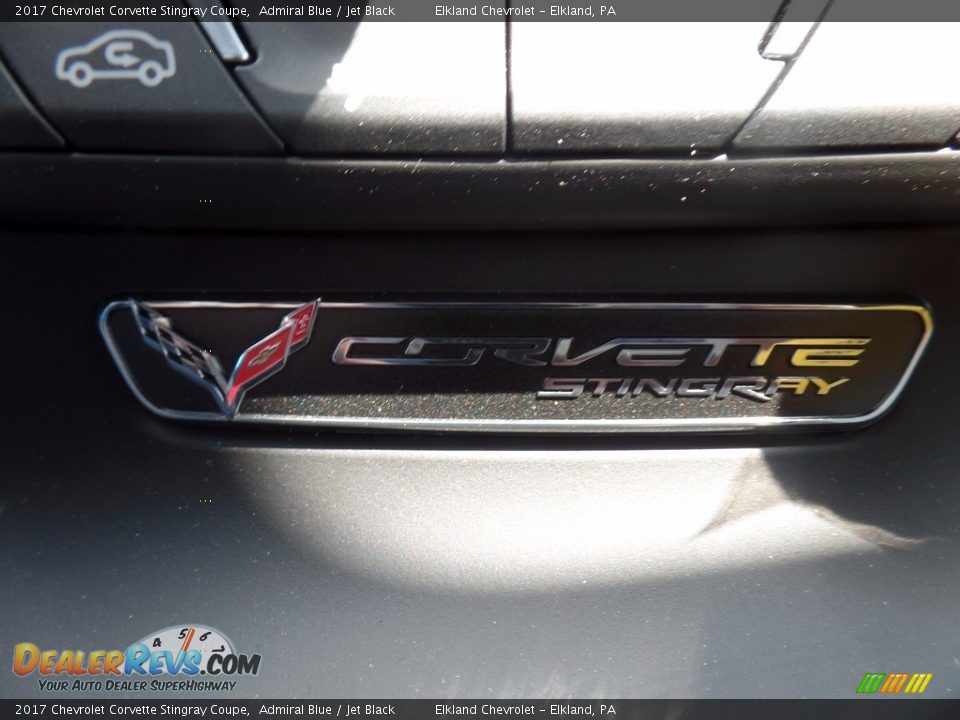 2017 Chevrolet Corvette Stingray Coupe Admiral Blue / Jet Black Photo #35