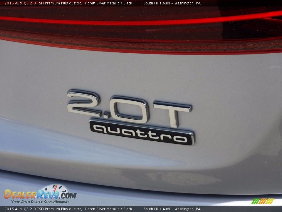 2016 Audi Q3 2.0 TSFI Premium Plus quattro Florett Silver Metallic / Black Photo #16