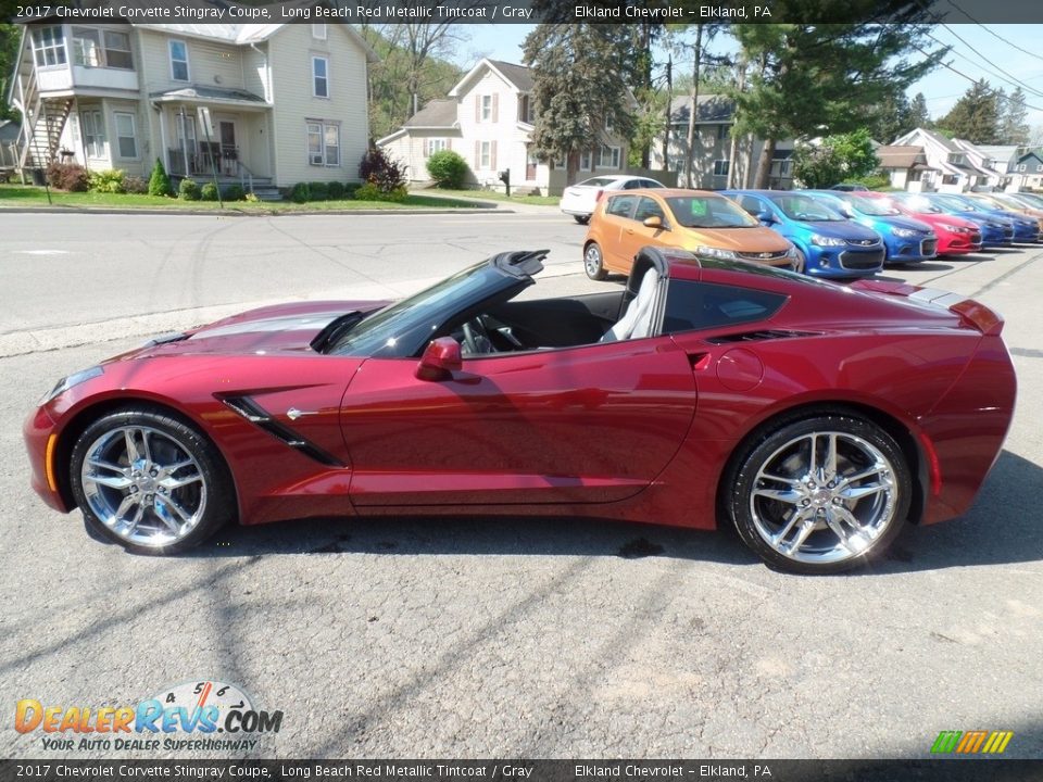 2017 Chevrolet Corvette Stingray Coupe Long Beach Red Metallic Tintcoat / Gray Photo #6