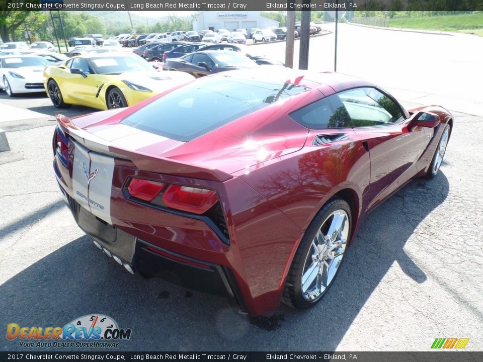 2017 Chevrolet Corvette Stingray Coupe Long Beach Red Metallic Tintcoat / Gray Photo #9