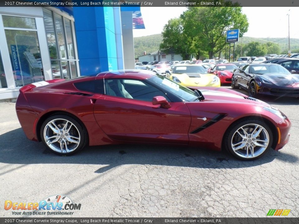 2017 Chevrolet Corvette Stingray Coupe Long Beach Red Metallic Tintcoat / Gray Photo #10